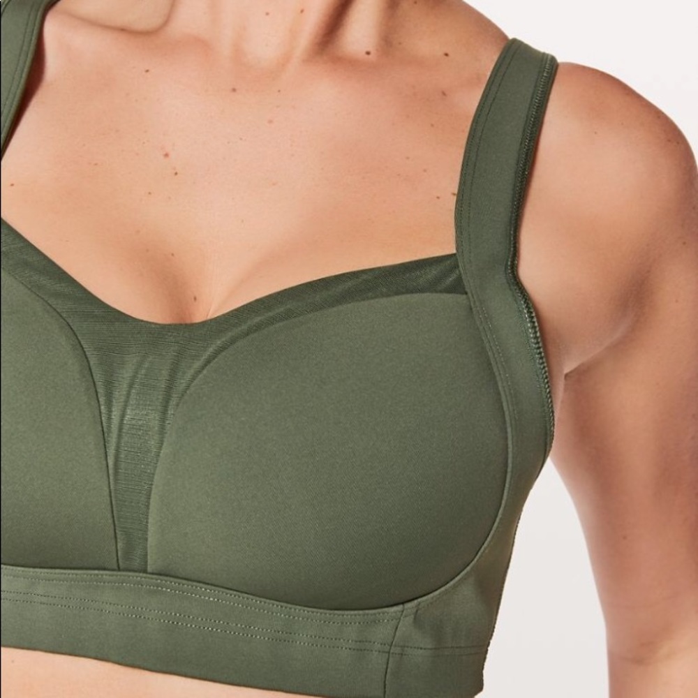 NWT LULULEMON TA TA TAMER III BARRACKS GREEN 32 DD - Picture 2 of 7